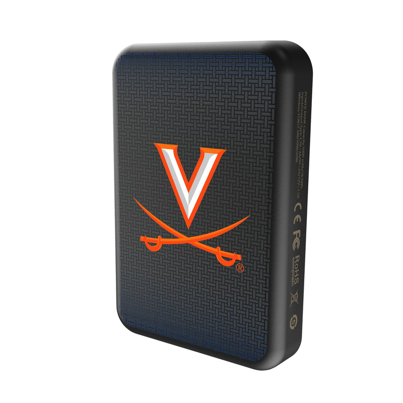 University of Virginia Cavaliers Linen Wireless Mag Power Bank Solo.Jpg