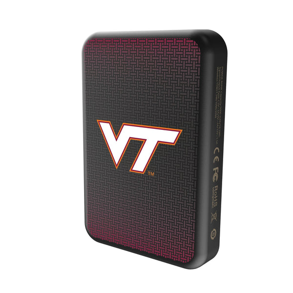 Virginia Tech Hokies Linen Wireless Mag Power Bank Solo.Jpg