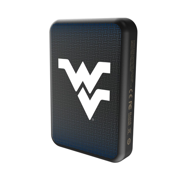 West Virginia University Mountaineers Linen Wireless Mag Power Bank Solo.Jpg
