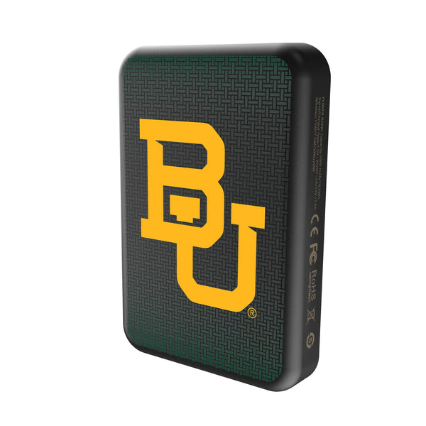 Baylor University Bears Linen Wireless Mag Power Bank Solo.Jpg