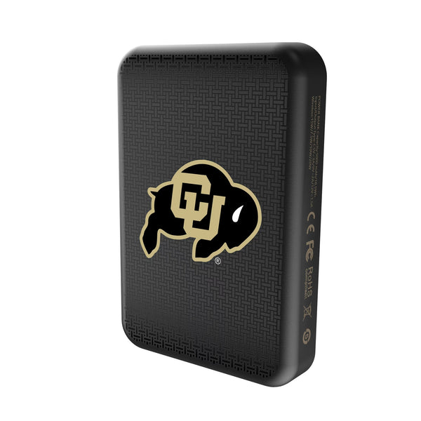 University of Colorado Buffaloes Linen Wireless Mag Power Bank Solo.Jpg