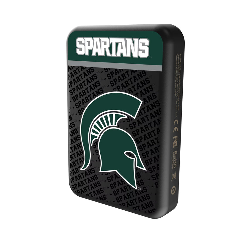 Michigan State University Spartans Endzone Plus Wireless Mag Power Bank Solo.Jpg