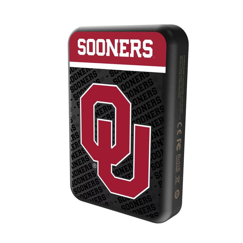 University of Oklahoma Sooners Endzone Plus Wireless Mag Power Bank Solo.Jpg