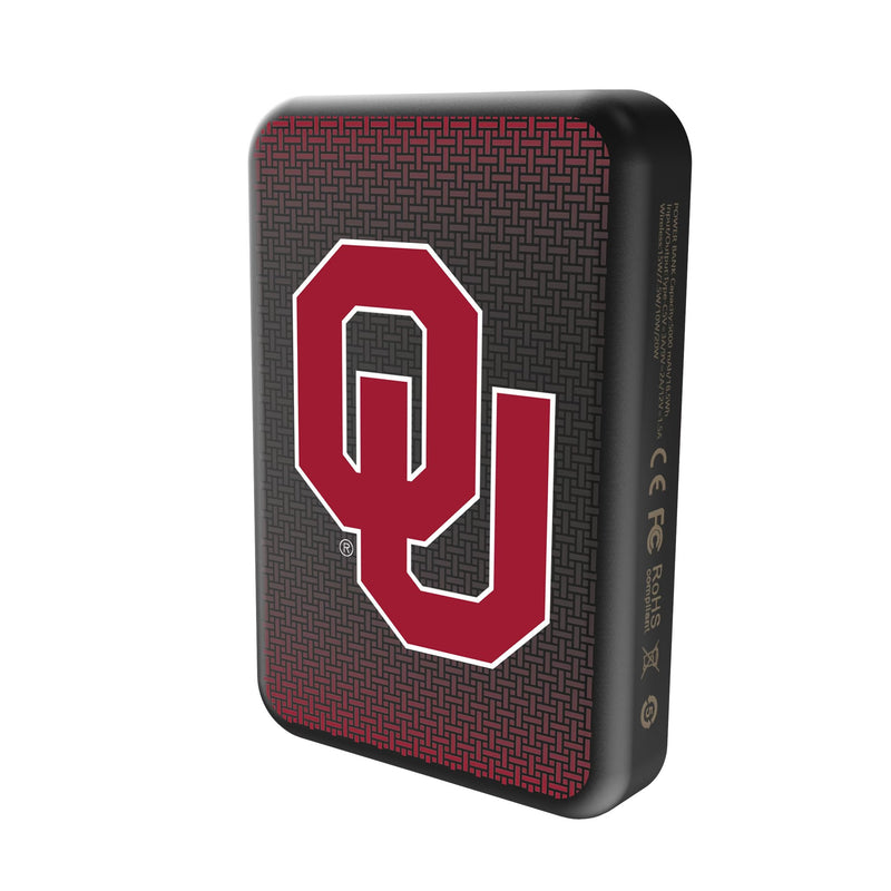 University of Oklahoma Sooners Linen Wireless Mag Power Bank Solo.Jpg