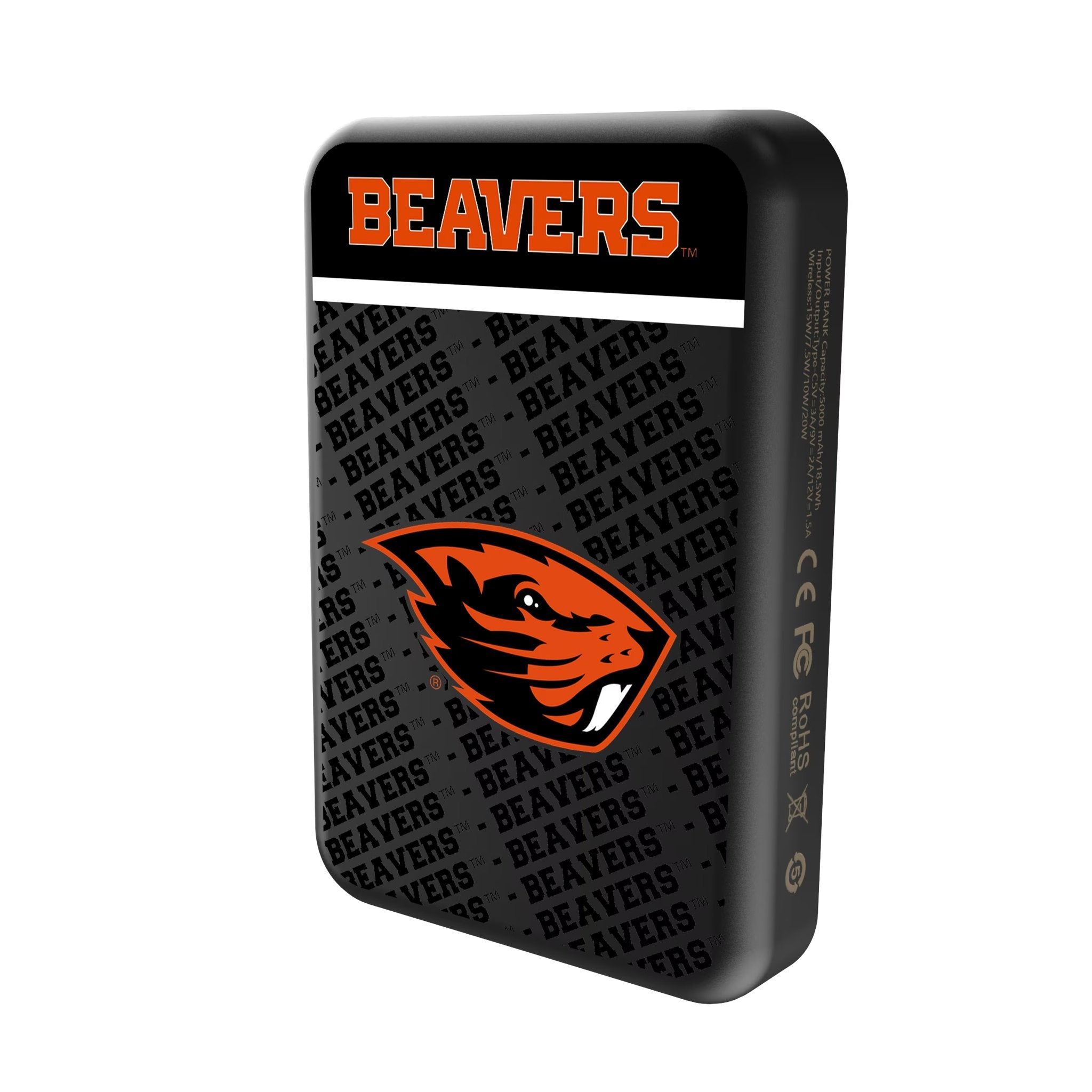 Oregon State University Beavers Endzone Plus Wireless Mag Power Bank Solo.Jpg