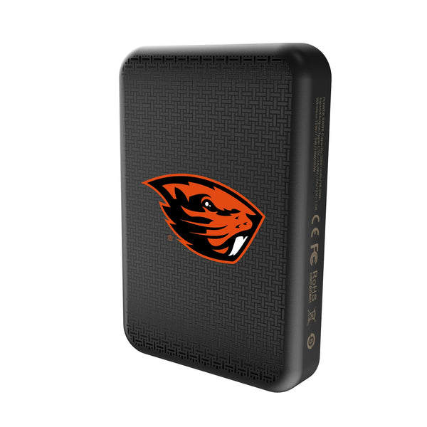 Oregon State University Beavers Linen Wireless Mag Power Bank Solo.Jpg