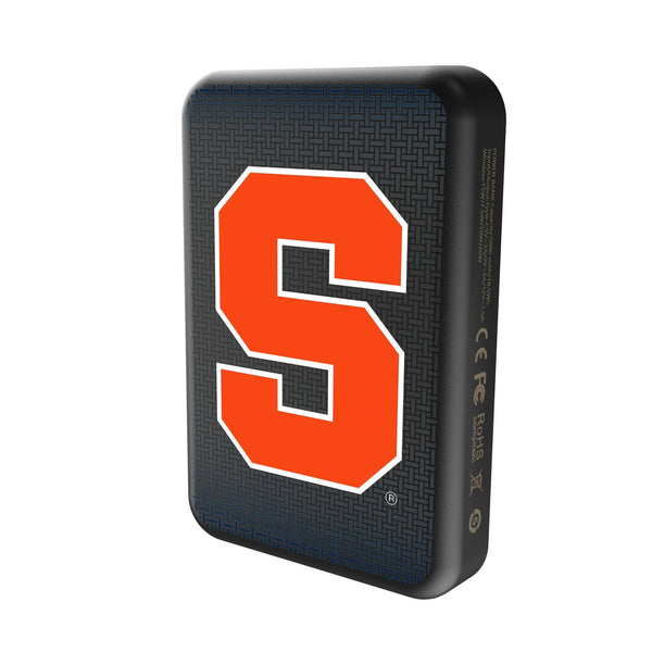 Syracuse University Orange Linen Wireless Mag Power Bank Solo.Jpg