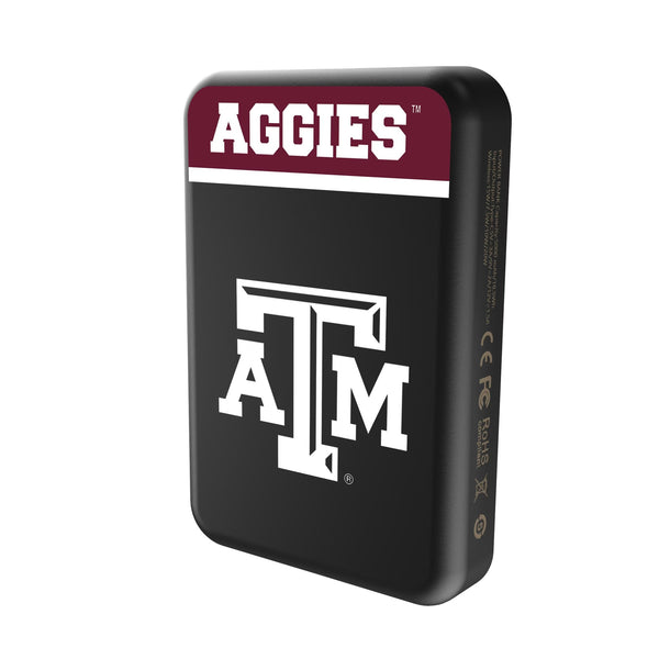 Texas A&M University Aggies Endzone Plus Wireless Mag Power Bank Solo.Jpg