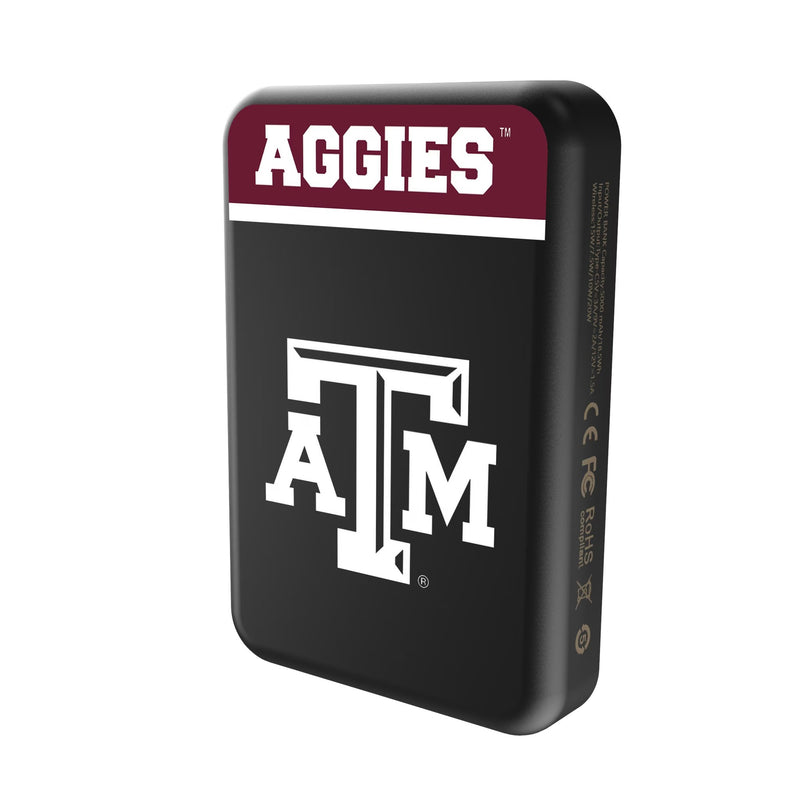 Texas A&M University Aggies Endzone Plus Wireless Mag Power Bank Solo.Jpg