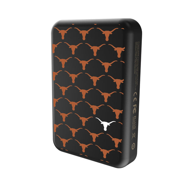 University of Texas Longhorns Fashion Pattern Wireless Mag Power Bank Solo.Jpg