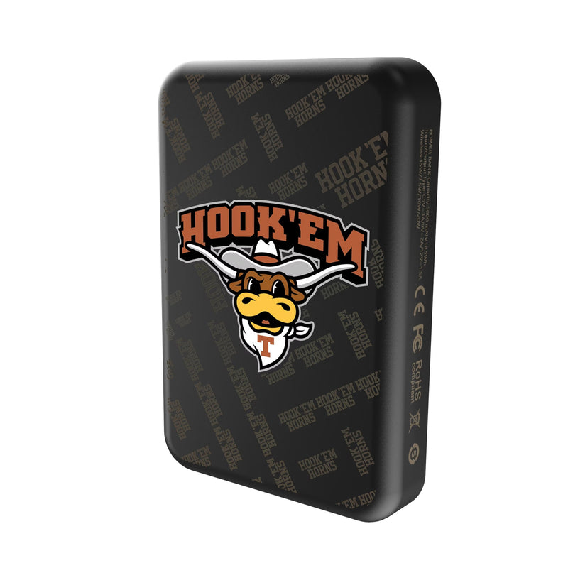 University of Texas Longhorns Quadtile Wireless Mag Power Bank Solo.Jpg