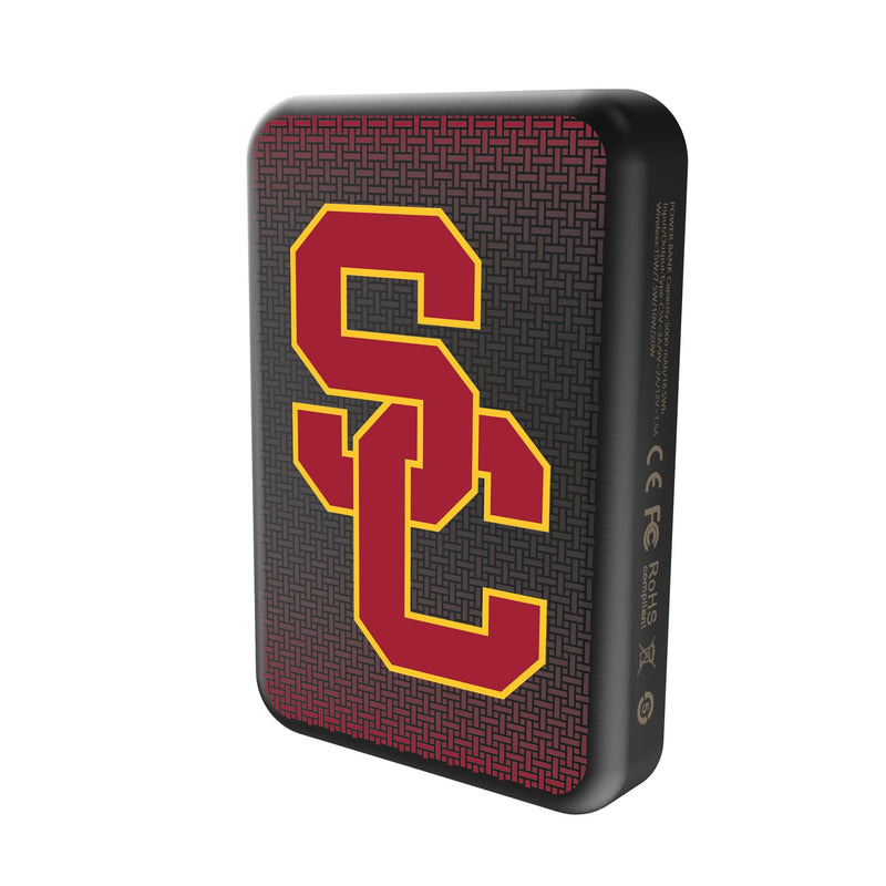 University of Southern California Trojans Linen Wireless Mag Power Bank Solo.Jpg