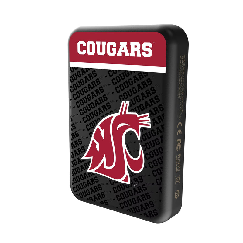 Washington State University Cougars Endzone Plus Wireless Mag Power Bank Solo.Jpg