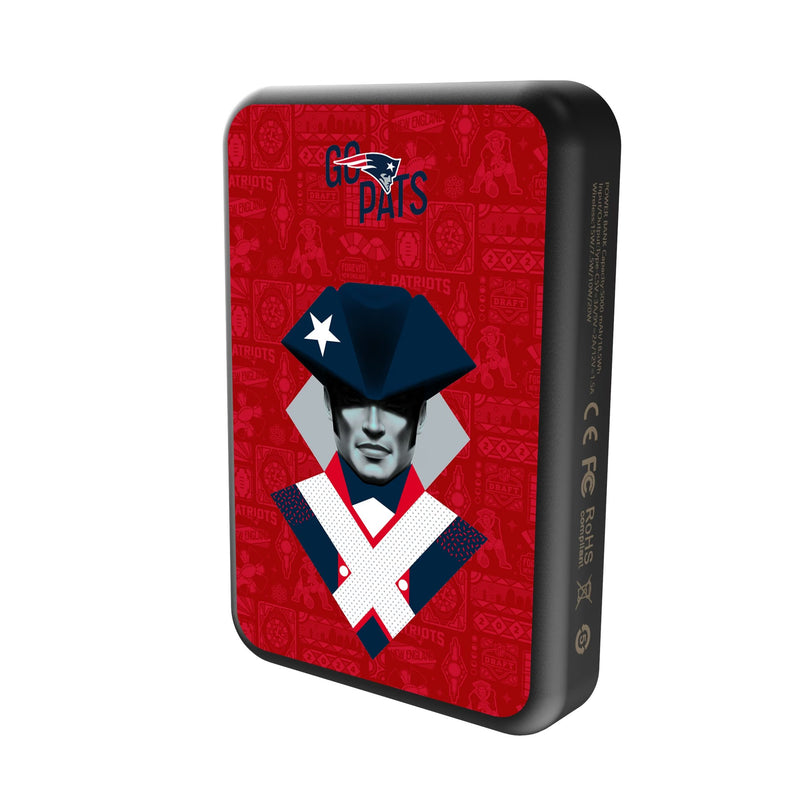 New England Patriots 2024 Edition Wireless Mag Power Bank Solo.Jpg