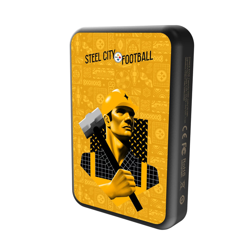 Pittsburgh Steelers 2024 Edition Wireless Mag Power Bank Solo.Jpg