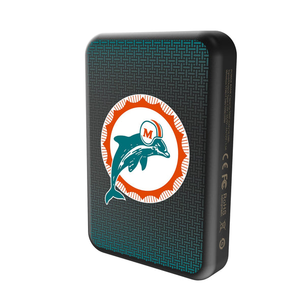 Miami Dolphins 1966-1973 Historic Collection Linen Wireless Mag Power Bank Solo.Jpg