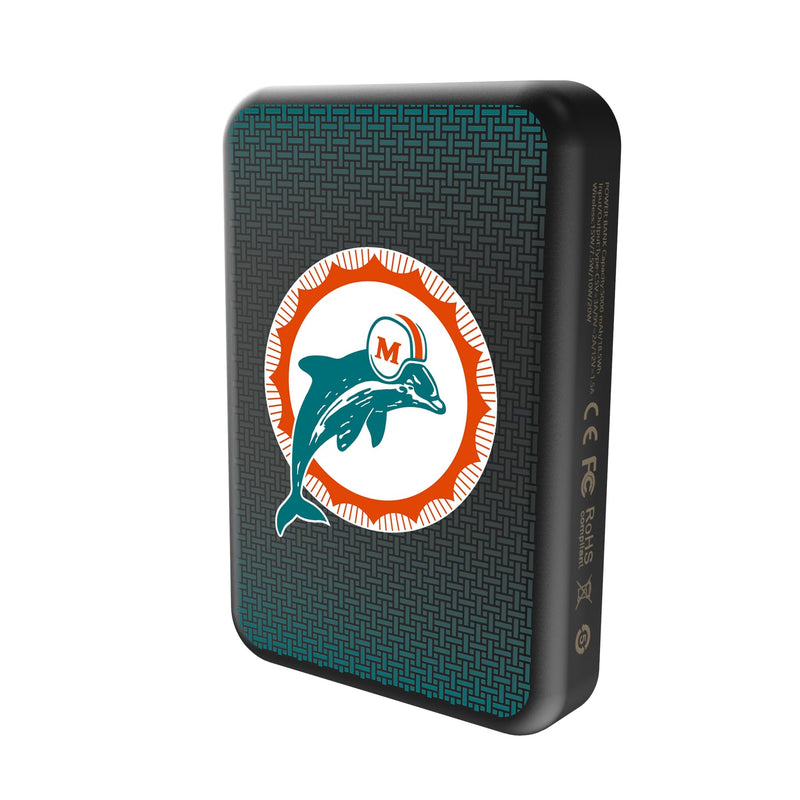 Miami Dolphins 1966-1973 Historic Collection Linen Wireless Mag Power Bank Solo.Jpg