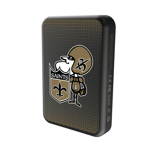 New Orleans Saints Historic Collection Linen Wireless Mag Power Bank Solo.Jpg