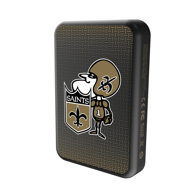 New Orleans Saints Historic Collection Linen Wireless Mag Power Bank Solo.Jpg