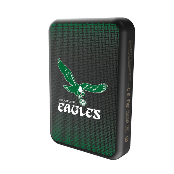 Philadelphia Eagles 1973-1995 Historic Collection Linen Wireless Mag Power Bank Solo.Jpg