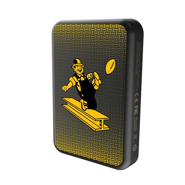 Pittsburgh Steelers 1961 Historic Collection Linen Wireless Mag Power Bank Solo.Jpg