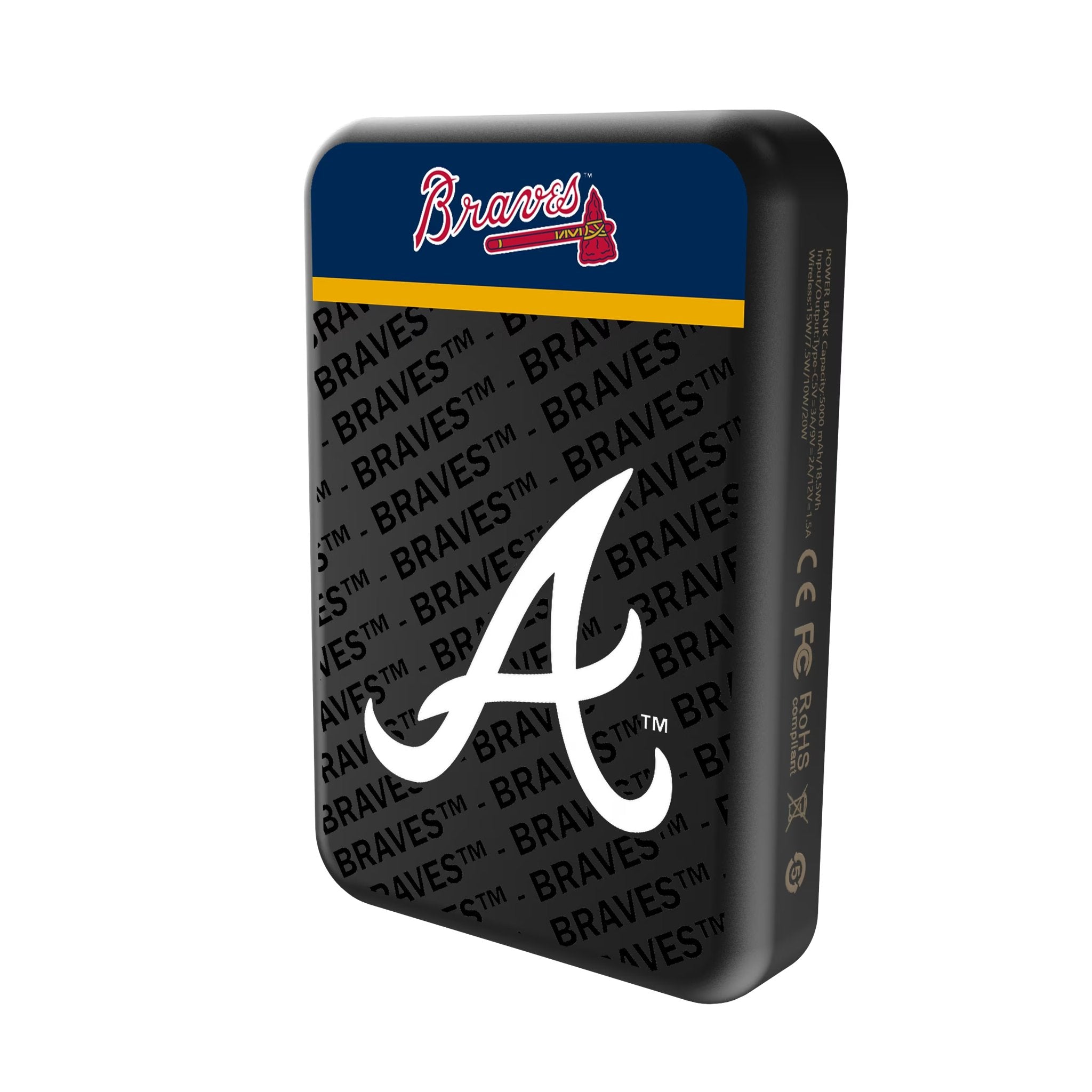 Atlanta Braves Endzone Plus Wireless Mag Power Bank Solo.Jpg