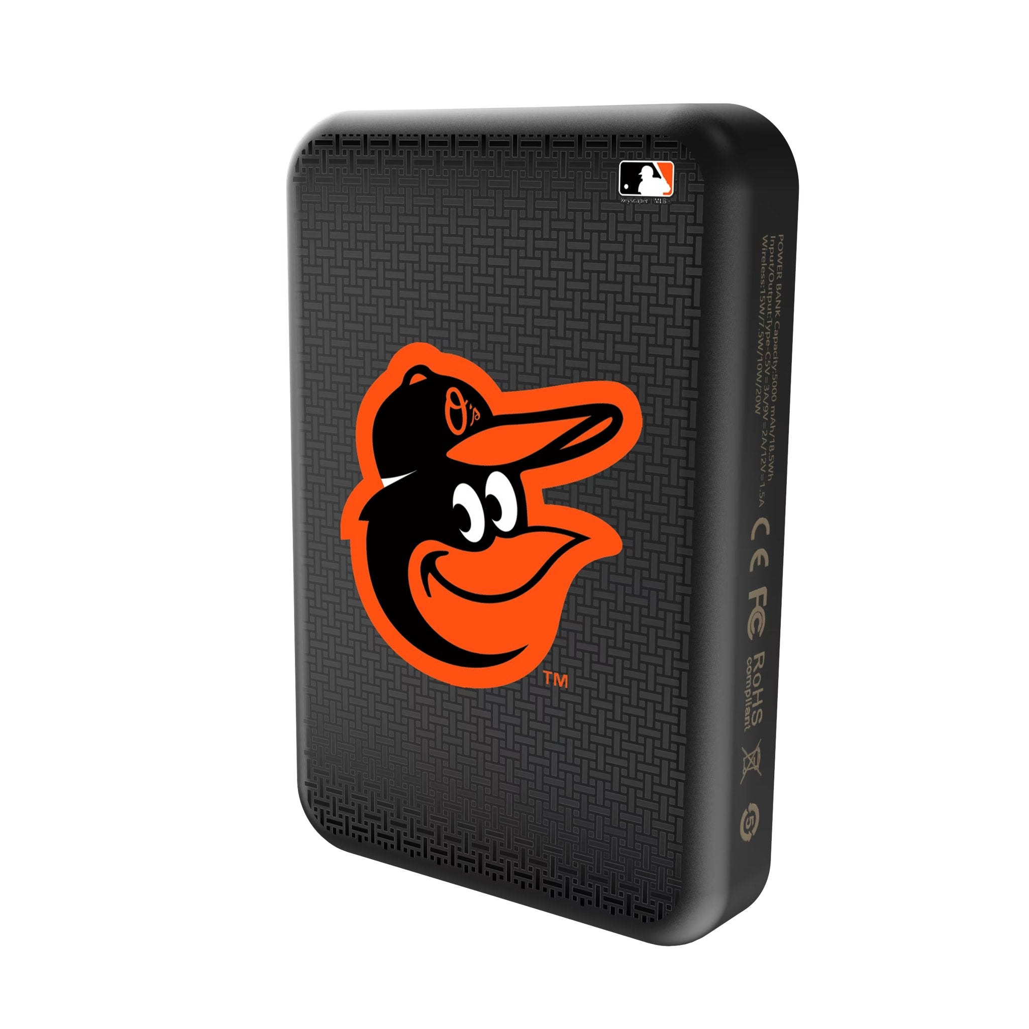 Baltimore Orioles Linen Wireless Mag Power Bank Solo.Jpg