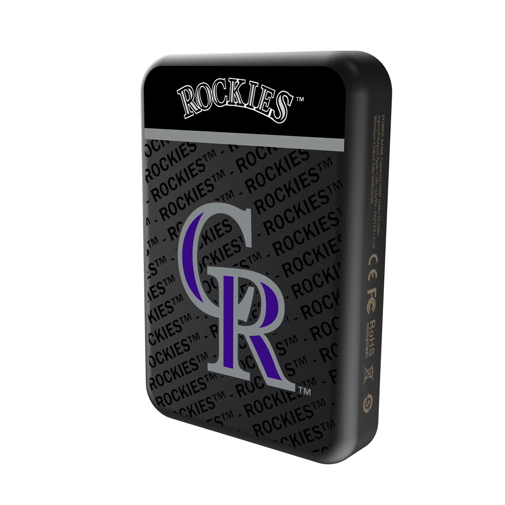 Colorado Rockies Endzone Plus Wireless Mag Power Bank Solo.Jpg