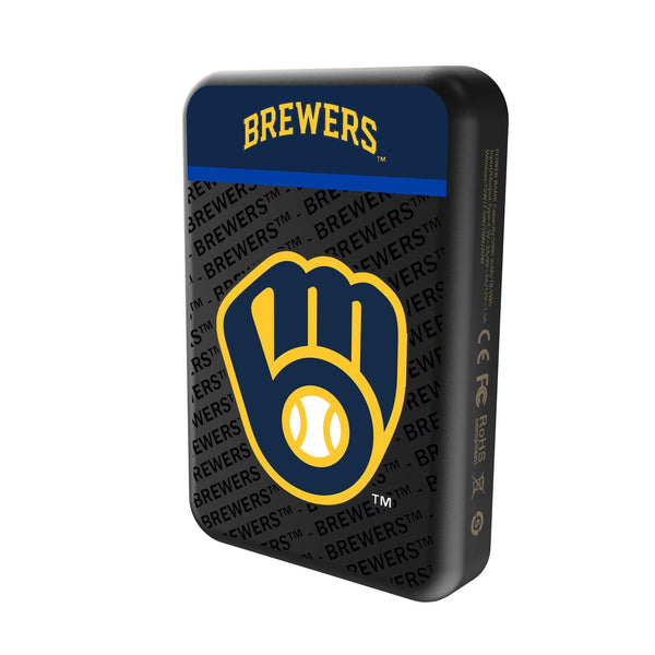 Milwaukee Brewers Endzone Plus Wireless Mag Power Bank Solo.Jpg