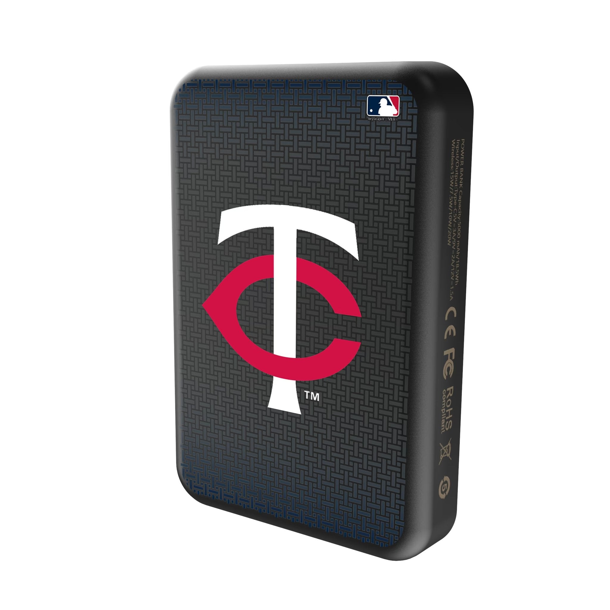 Minnesota Twins Linen Wireless Mag Power Bank Solo.Jpg