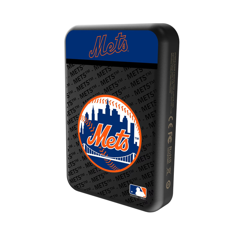 New York Mets Endzone Plus Wireless Mag Power Bank Solo.Jpg