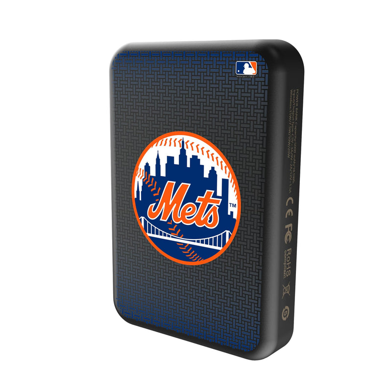 New York Mets Linen Wireless Mag Power Bank Solo.Jpg