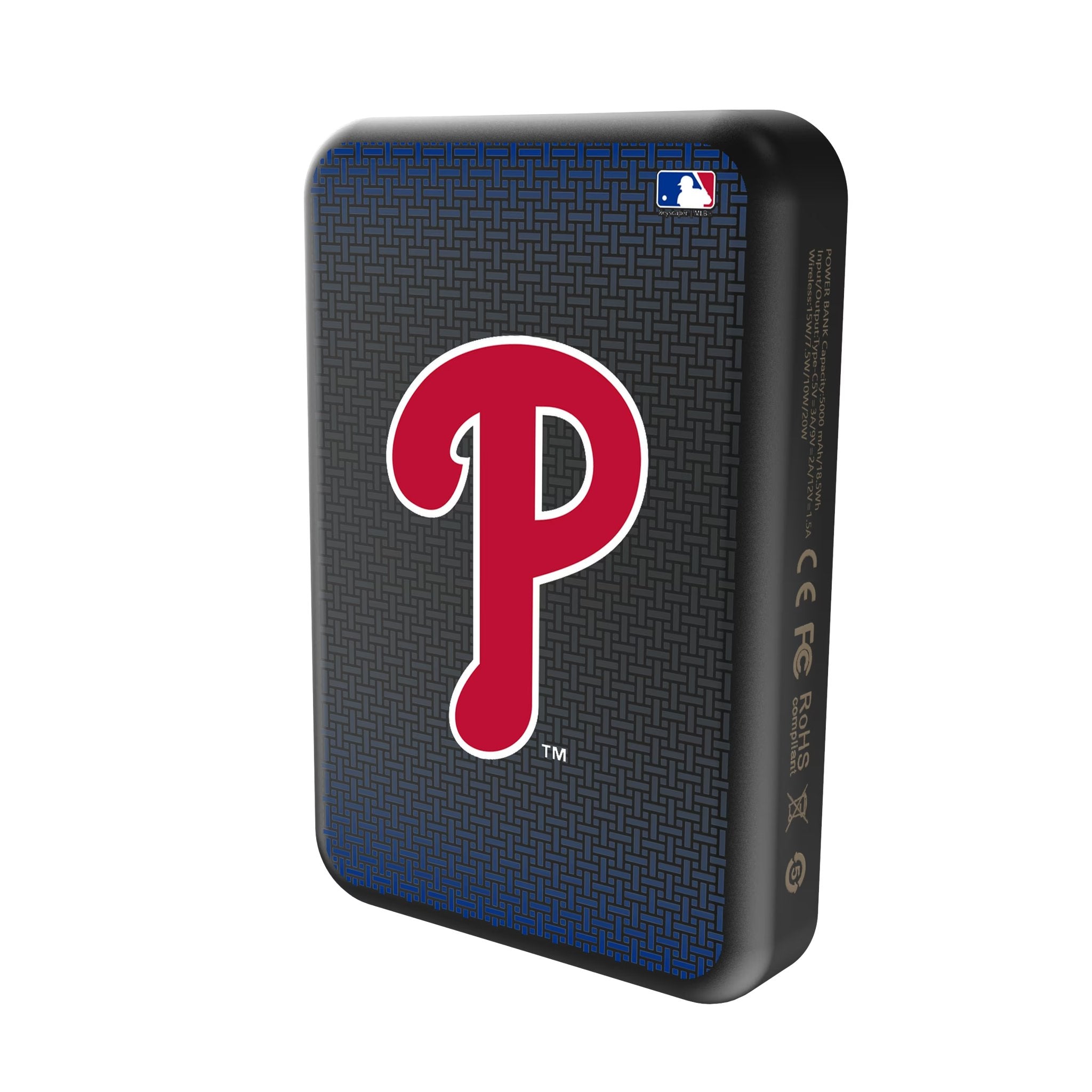 Philadelphia Phillies Linen Wireless Mag Power Bank Solo.Jpg