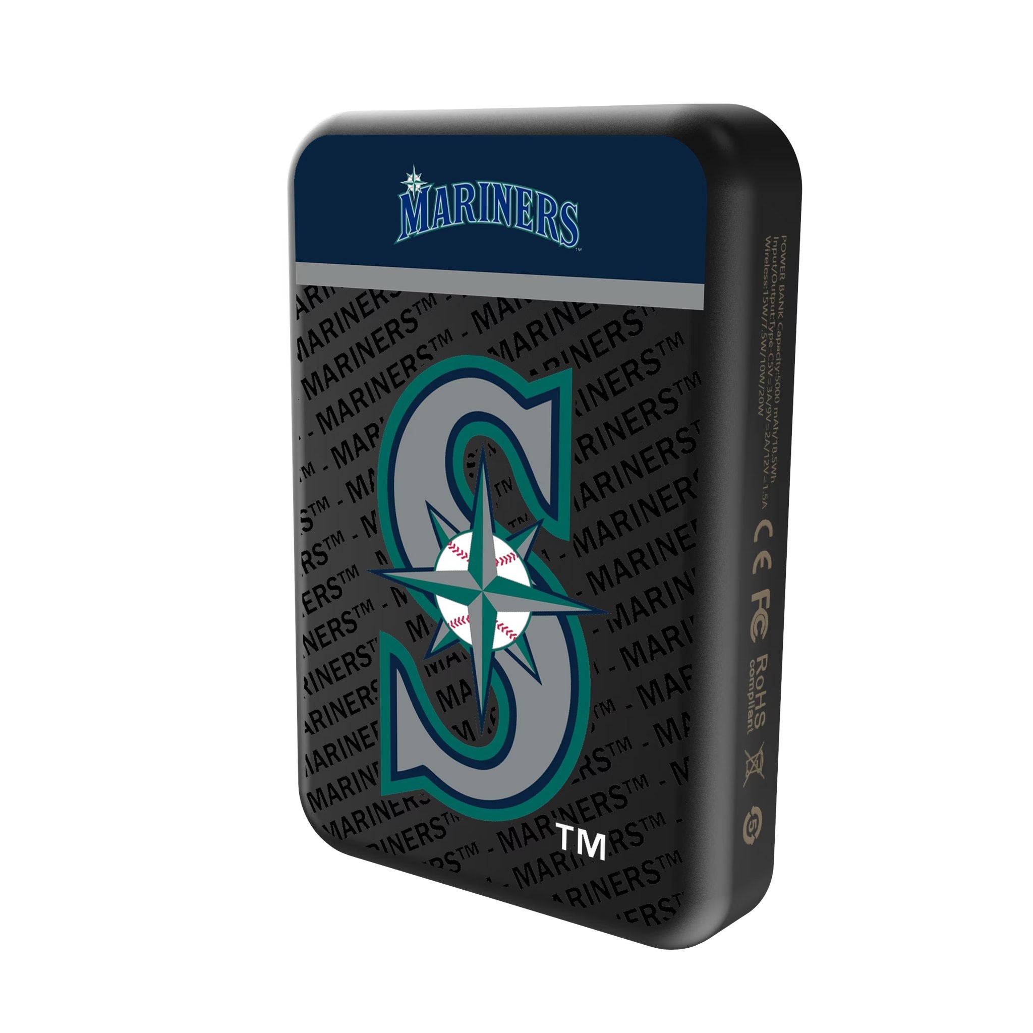 Seattle Mariners Endzone Plus Wireless Mag Power Bank Solo.Jpg
