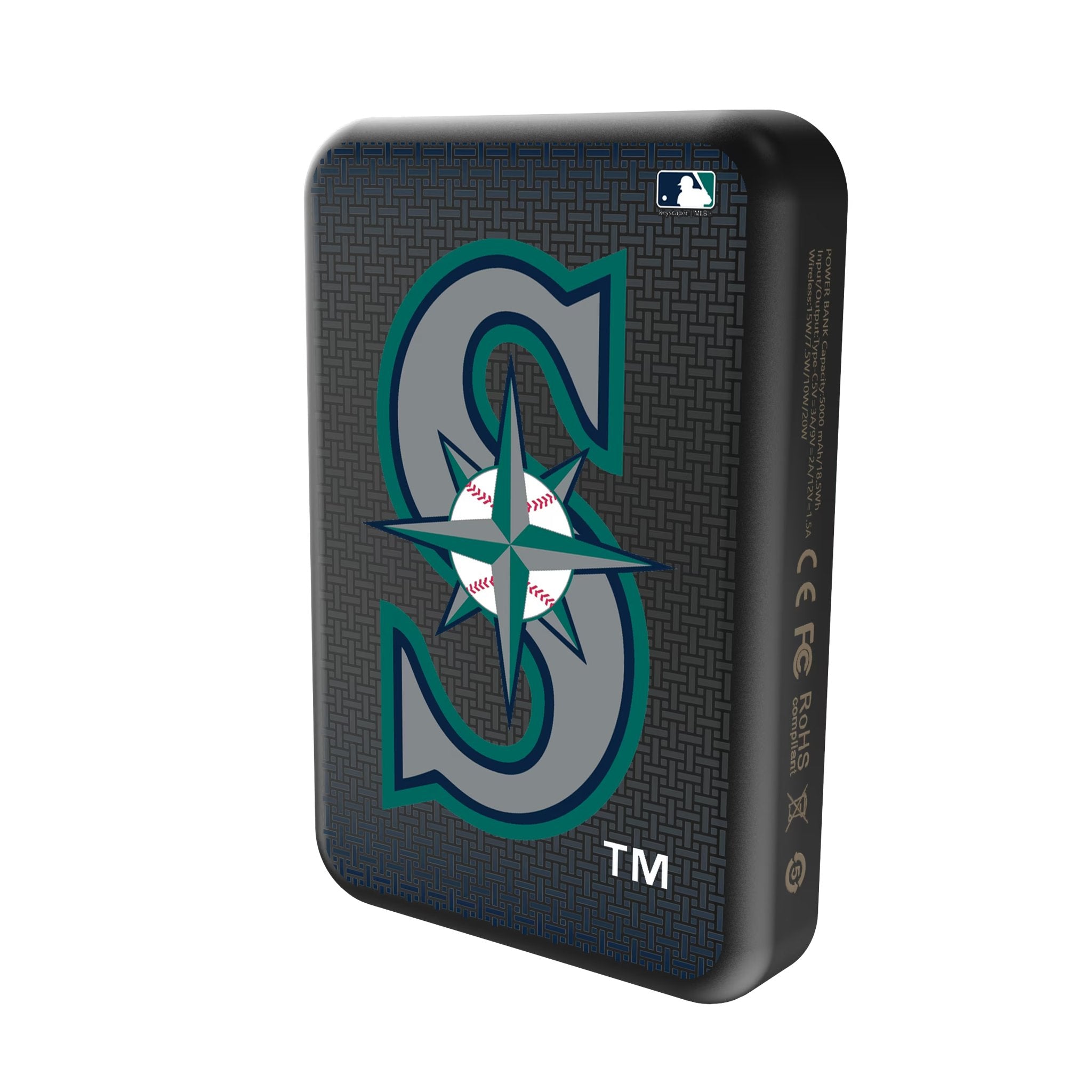 Seattle Mariners Linen Wireless Mag Power Bank Solo.Jpg