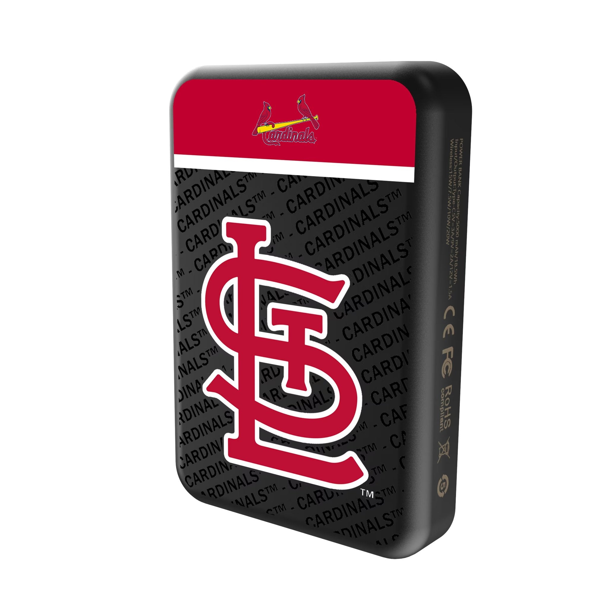St Louis Cardinals Endzone Plus Wireless Mag Power Bank Solo.Jpg
