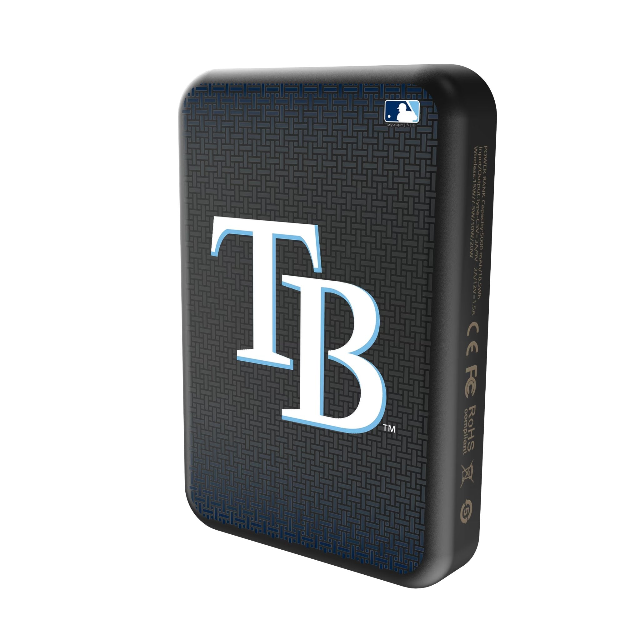 Tampa Bay Rays Linen Wireless Mag Power Bank Solo.Jpg