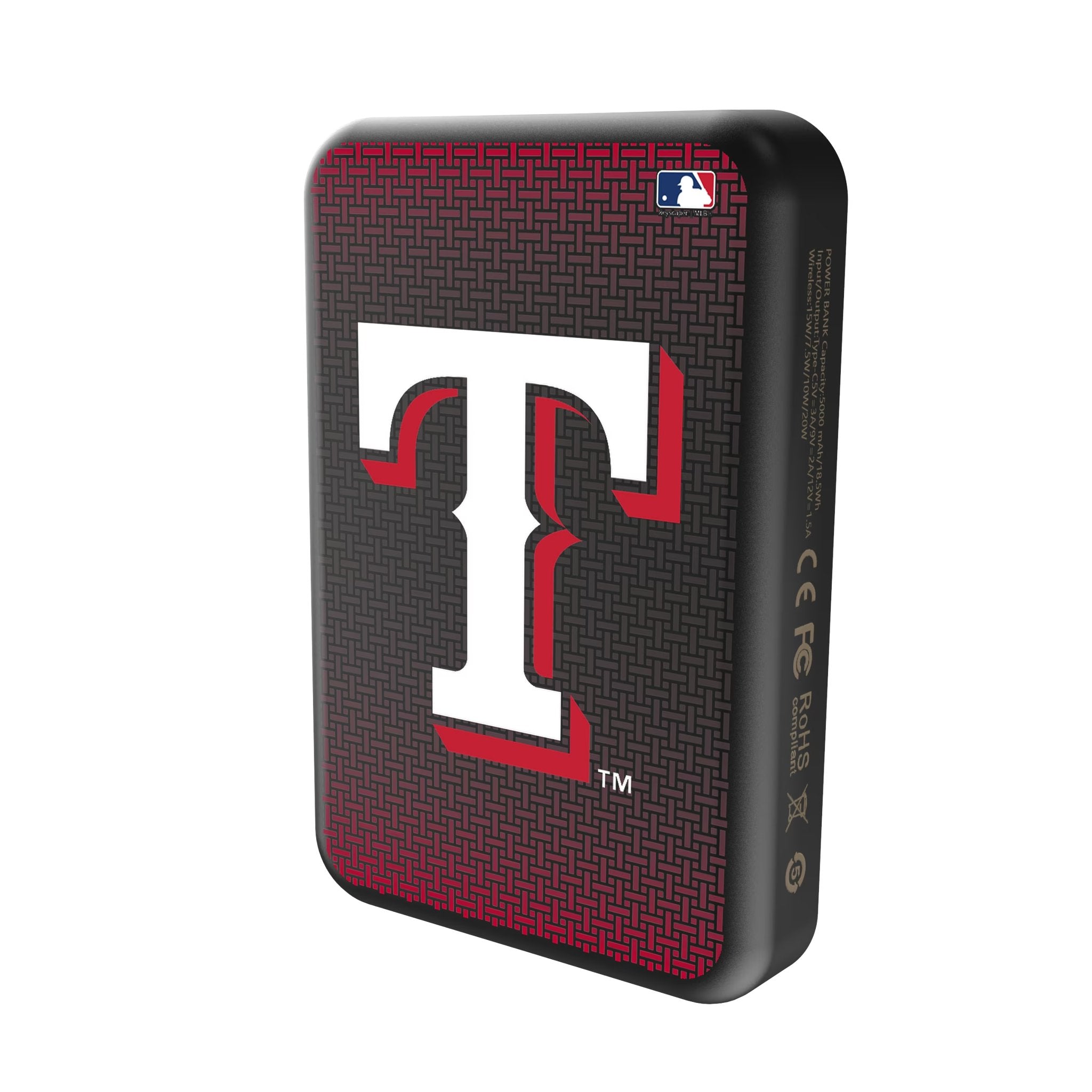 Texas Rangers Linen Wireless Mag Power Bank Solo.Jpg