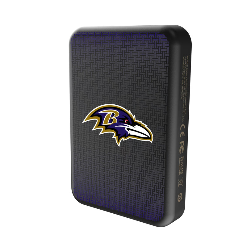 Baltimore Ravens Linen Wireless Mag Power Bank Solo.Jpg