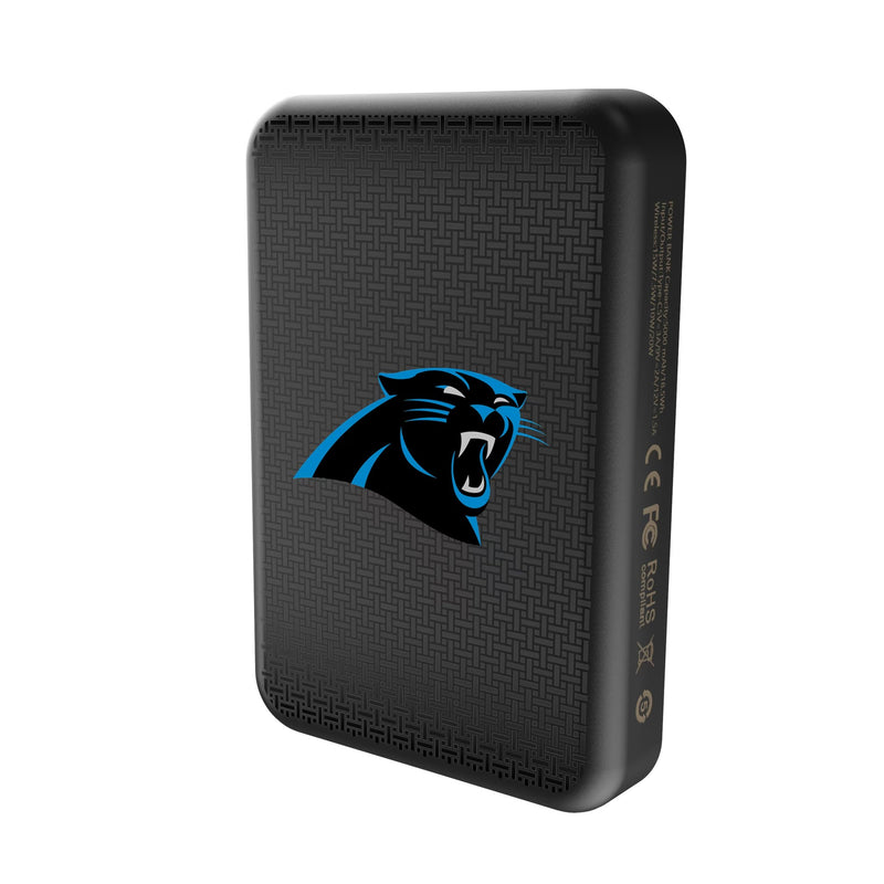 Carolina Panthers Linen Wireless Mag Power Bank Solo.Jpg