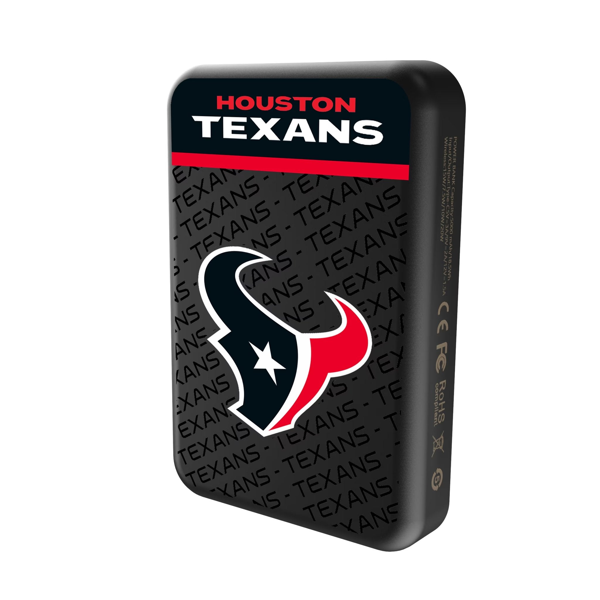 Houston Texans Endzone Plus Wireless Mag Power Bank Solo.Jpg