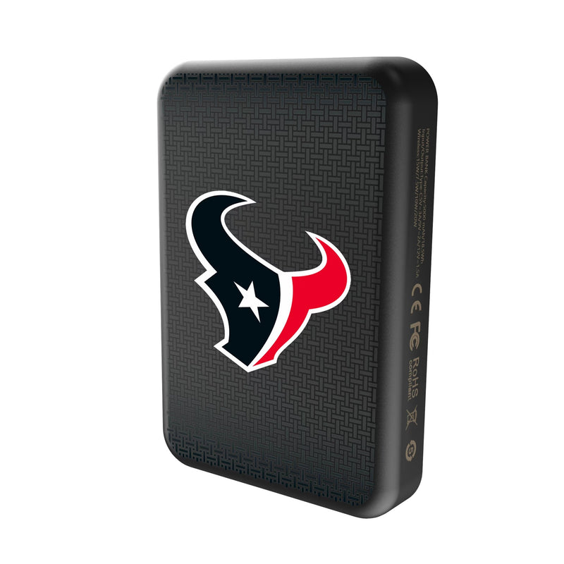 Houston Texans Linen Wireless Mag Power Bank Solo.Jpg