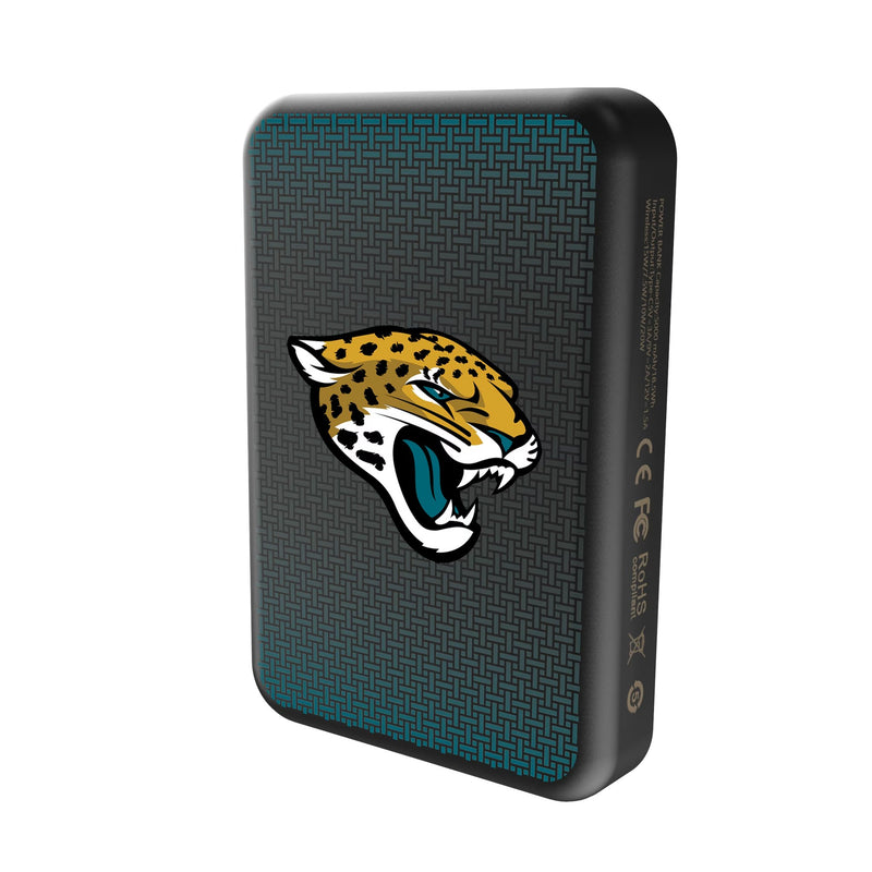 Jacksonville Jaguars Linen Wireless Mag Power Bank Solo.Jpg