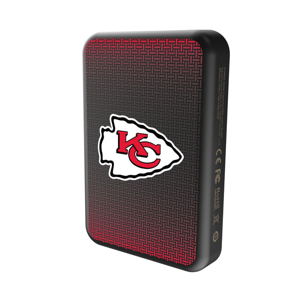Kansas City Chiefs Linen Wireless Mag Power Bank Solo.Jpg