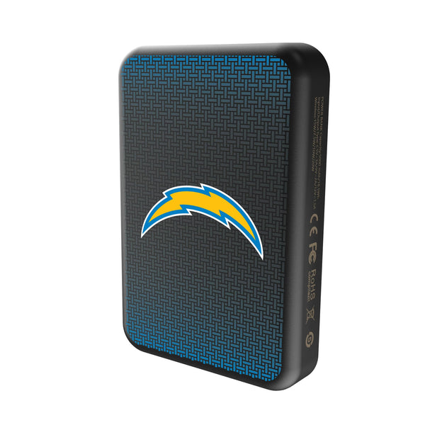Los Angeles Chargers Linen Wireless Mag Power Bank Solo.Jpg