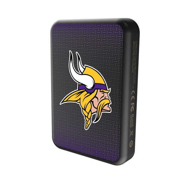 Minnesota Vikings Linen Wireless Mag Power Bank Solo.Jpg