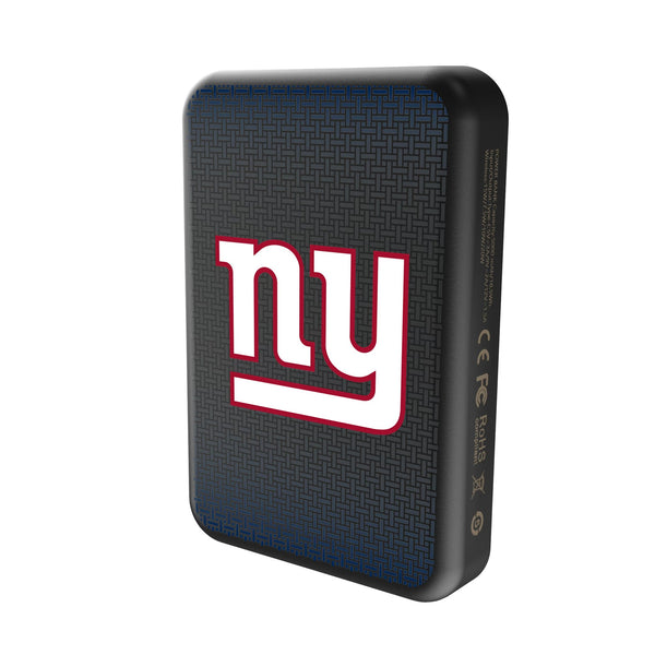 New York Giants Linen Wireless Mag Power Bank Solo.Jpg