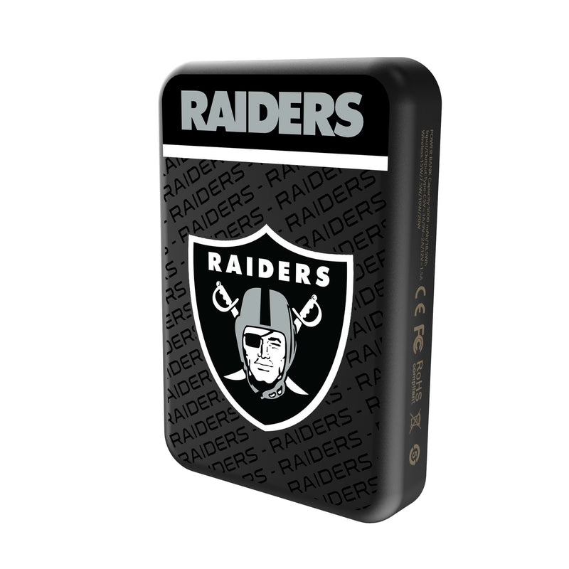 Las Vegas Raiders Endzone Plus Wireless Mag Power Bank Solo.Jpg