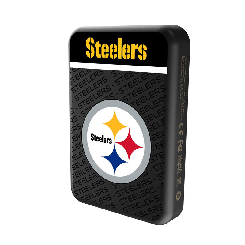 Pittsburgh Steelers Endzone Plus Wireless Mag Power Bank Solo.Jpg
