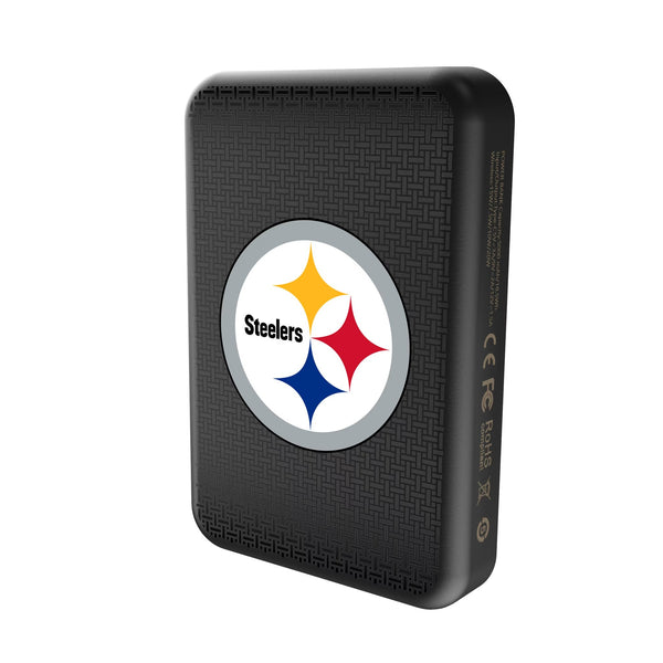 Pittsburgh Steelers Linen Wireless Mag Power Bank Solo.Jpg